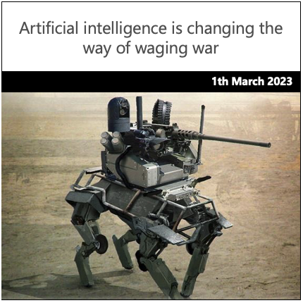 Artificial intelligence is changing the way of waging war