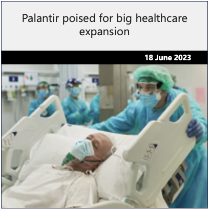 Palantir poised for big healthcare expansion