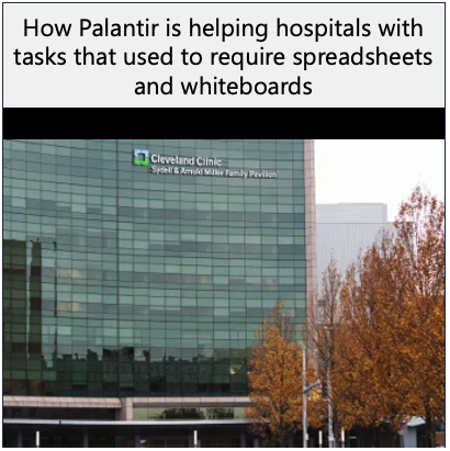 How Palantir is helping hospitals with tasks that used to require spreadsheets and whiteboards